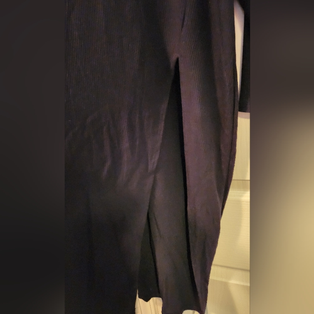 Torrid Long Super Soft, Rib Knit, High Slit, Mock Neck, Long Sleeve Dress Size 4 - Picture 6 of 11